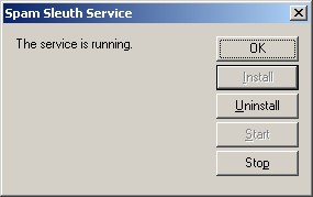 start stop service dialog